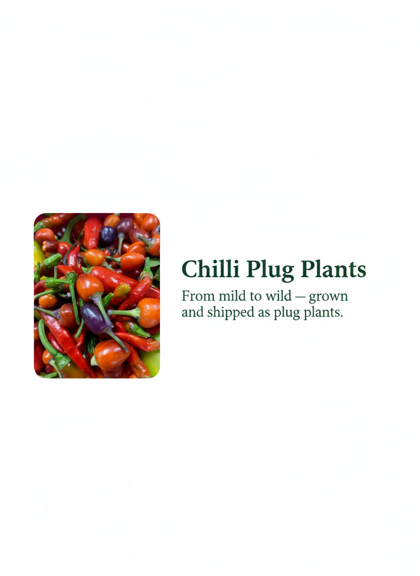 Chilli Plug Plants Banner with Your Photo